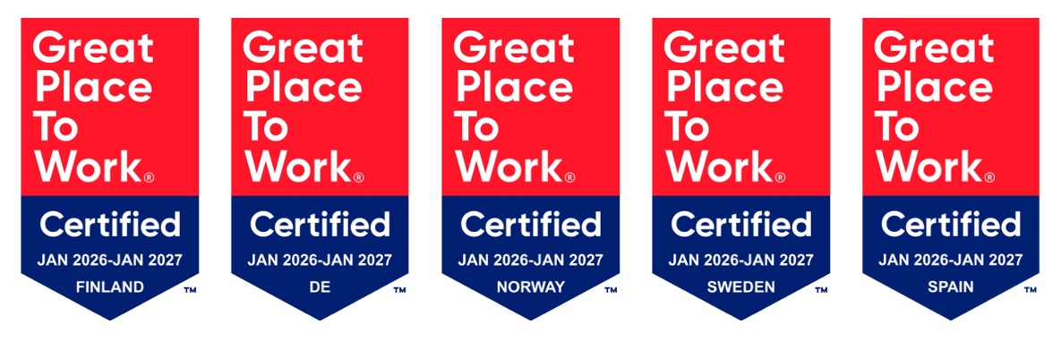 Five Great Place To Work logos 